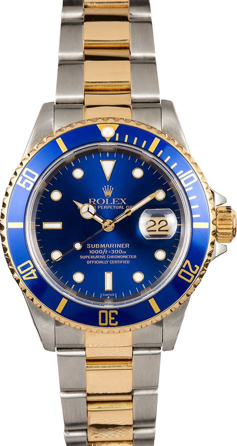 blue face rolex submariner for sale|Rolex Submariner blue two tone.